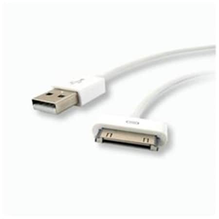 Livewire 30-Pin Dock Connector-to-USB A Male Adapter Cable for iPad-iPhone 4S LI634898